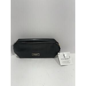 Yves Saint Laurent YSL Beaute Vintage Bag Beauty Cosmetics Zip Pouch Black W Tag